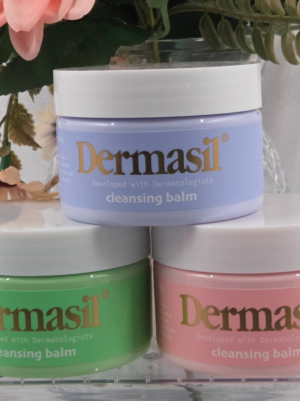Dermasil Cleansing Balm Set of 3 Clarifying Hydrating Soothing Makeup Remover